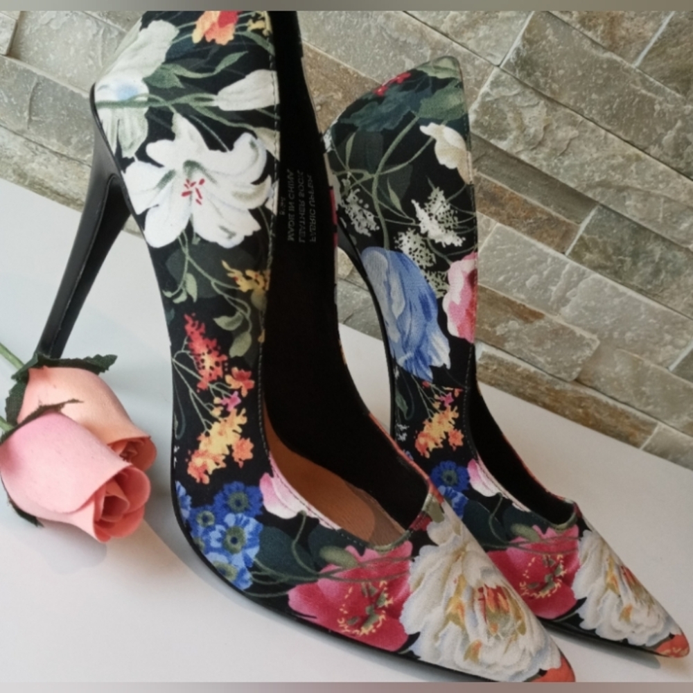 Floral Stiletto Heels